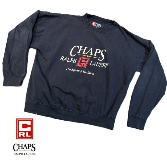Chaps Ralph Lauren VINTAGE 1990’s Sweatshirt - Size L‎ - Picture 1 of 2